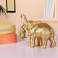 Elephant Statue. Gold Elephant Decor Brings Good Luck, Health, Strength. Elephant Gifts for Women, Mom Gifts. Decorations Applicable Home, Office, Bookshelf TV Stand, Shelf, Living Room
