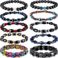 10 Pieces Magnetic Hematite Bracelets for Men Women Magnetic Bracelet Magnet Therapy Bracelet for Arthritis and Joint,10 Styles