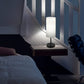 USB Bedside Table Lamp, 2700K 4000K 5000K Nightstand Lamp with Pull Chain, Bedside Lamp with USB Port & AC Outlet, Table Lamp for Bedroom Living Room, Bulb Included, Fabric Linen Lamp Shade