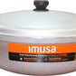 USA 17.9Qt JUMBO Traditional Colombian Caldero (Dutch Oven) for Cooking and Serving, Silver, 17.9 Quart