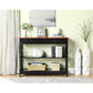 Convenience Concepts Oxford 1 Drawer Console Table, Cherry/Black