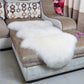 Faux Fur Rug Sheepskin Rug Runner 2'X4' Soft Sheepskin Fur Chair Couch Cover Milk White Sheepskin Area Throw Rug Runner for Bedroom Kids Nursery Living Room