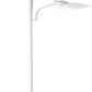 67136 72" Torchiere Floor Lamp + Adjustable Reading Light, Matte White, Frosted Plastic Shade, 3-Step Rotary Switch on Floor Lamp Socket, Home Improvement, Home Office Accessories