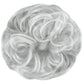 Messy Hair Bun Hair Scrunchies Extension Curly Wavy Messy Synthetic Chignon for Women Updo Hairpiece 1PCS Silver