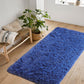 Navy Blue Fluffy Area Rug, Shaggy Rugs for Bedroom 3X5, Soft Fuzzy Rugs Plush Living Room Carpet, Furry Bedside Rug for Kids Room, Shag Rug for Baby Girl Nursery Décor
