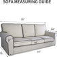 Super Stretch Chair Sofa Slipcover – Spandex Non Slip Soft Couch Sofa Cover, Washable Furniture Protector with Non Skid Foam and Elastic Bottom for Kids, Pets （Sofa， Dark Gray）