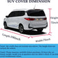 Bliifuu Car Cover,Suv Protection Cover Breathable Outdoor Indoor for All Season All Weather Waterproof/Windproof/Dustproof/Scratch Resistant Outdoor UV Protection Fits SUV Car (190''Lx75''Wx72''H)