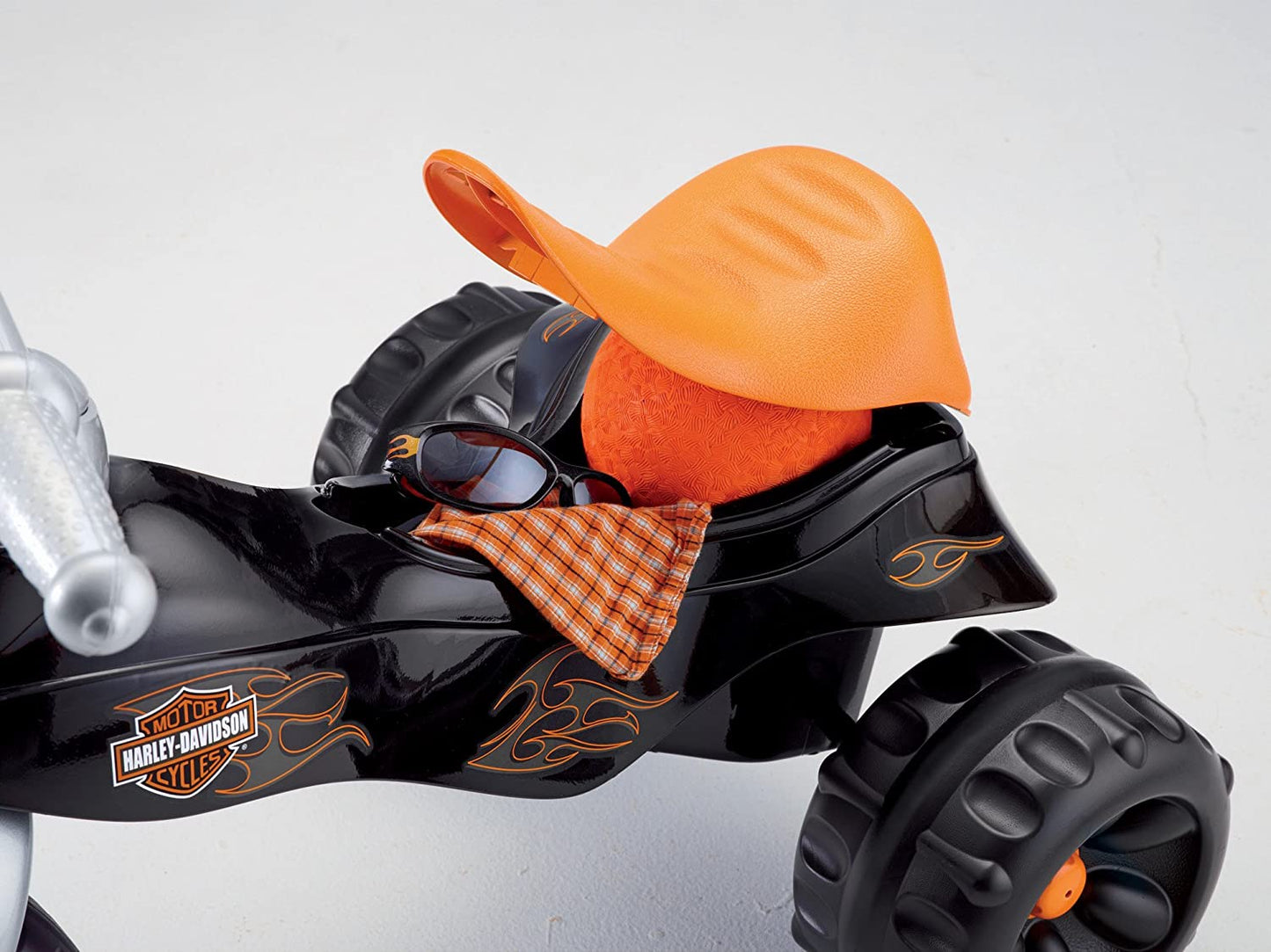 Harley-Davidson Tricycle with Handlebar Grips and Storage Area, Multi-Terrain Tires, Tough Trike [Amazon Exclusive]