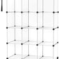 Closet Organizer, 12-Cube Closet Organizers and Storage, Portable Closet Storage Shelves, Clothing Storage for Kids, Closet, Bedroom, Bathroom, Office (11.8X11.8X11.8 Inch), Transparent