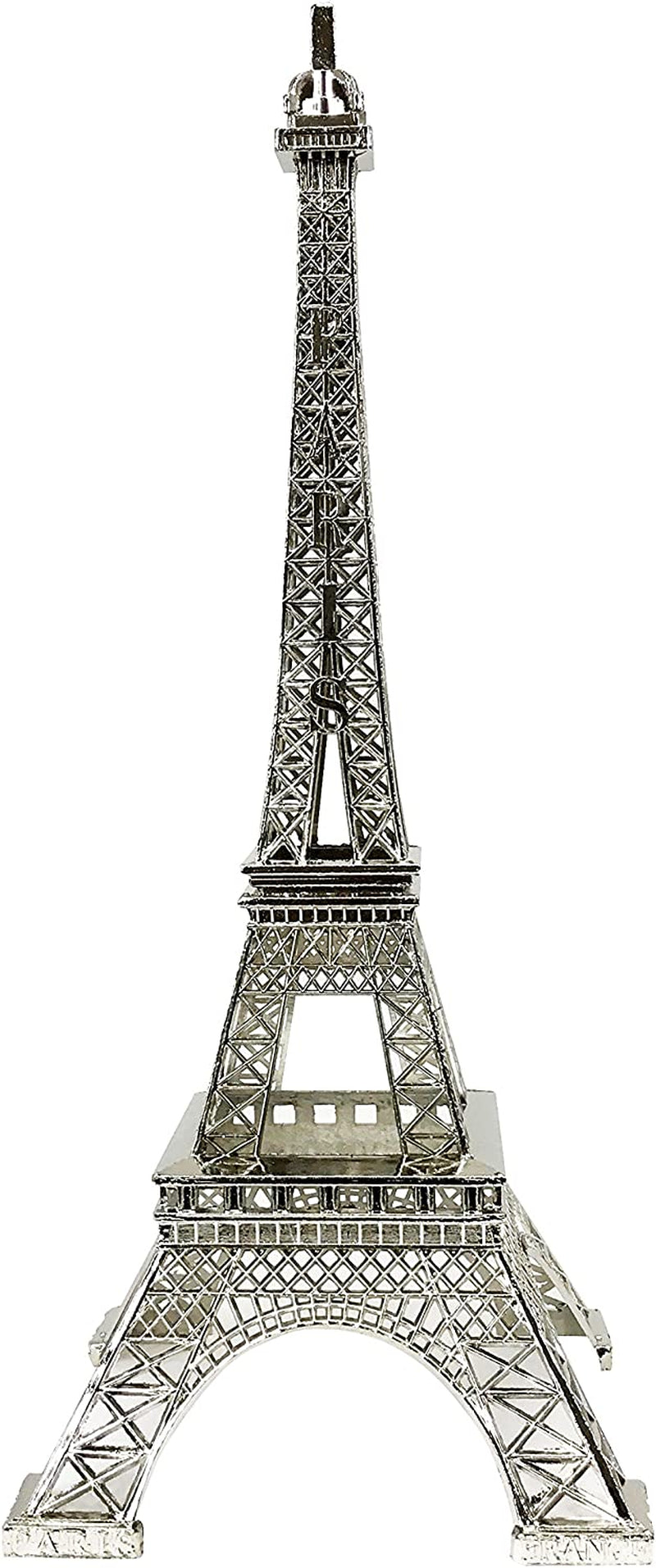 10" Eiffel Tower Statue Decor Alloy Metal, Silver