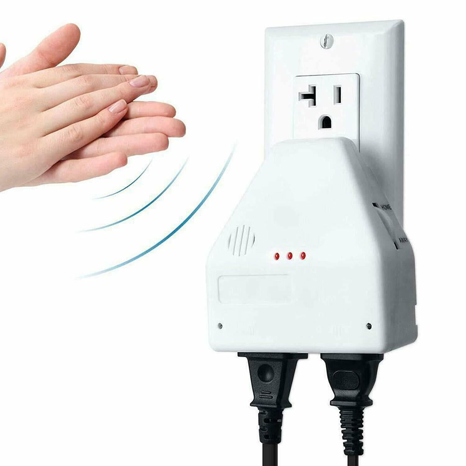 Convenient Sound Activated Clap On/Off Light Switch Wall Socket Outlet Adapter