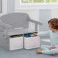 Mysize Kids Convertible Activity Bench - Greenguard Gold Certified, Grey