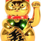 Chinese Lucky Cat Waving Gold Cats Fortune Arm Small Lucky Waving Feng Shui Gold Cat Waving Cat for Shop Store Decoration