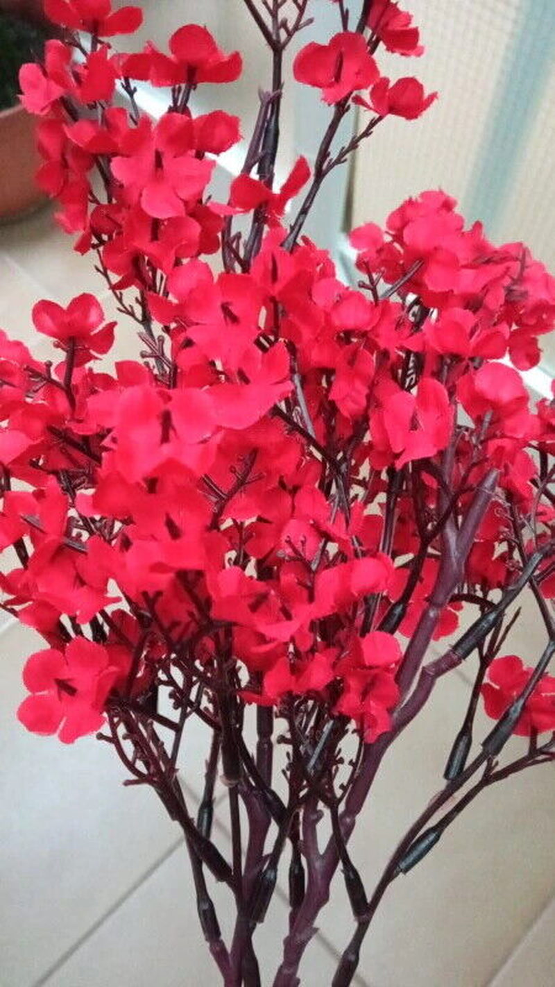Gypsophila Flowers Artificial Branch Wedding Home Fake Bouquet Breath Decoration