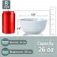 [Set of 8]Cereal Bowls 24 OZ Microwave and Dishwasher Safe Bowl Bpa-Free Eco-Friendly Bowl Sets Mixed Color for Cereal, Salad, Soup, Rice