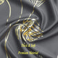 Blackout Curtains for Bedroom Living Room Palm Tree and Wheat Pattern Thermal Insulated Window Curtain Panels for Dining Room, 42Wx84L, Dark Grey, 1Pair