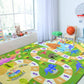 Kids Dinosaur Playmats Educational Area Rugs, Kids Play Mat Carpet for Learning Numbers, Animals and Words for Children'S Room Playroom Nursery, Kid'S Floor Play Rug for Bedroom, 3X5 Feet