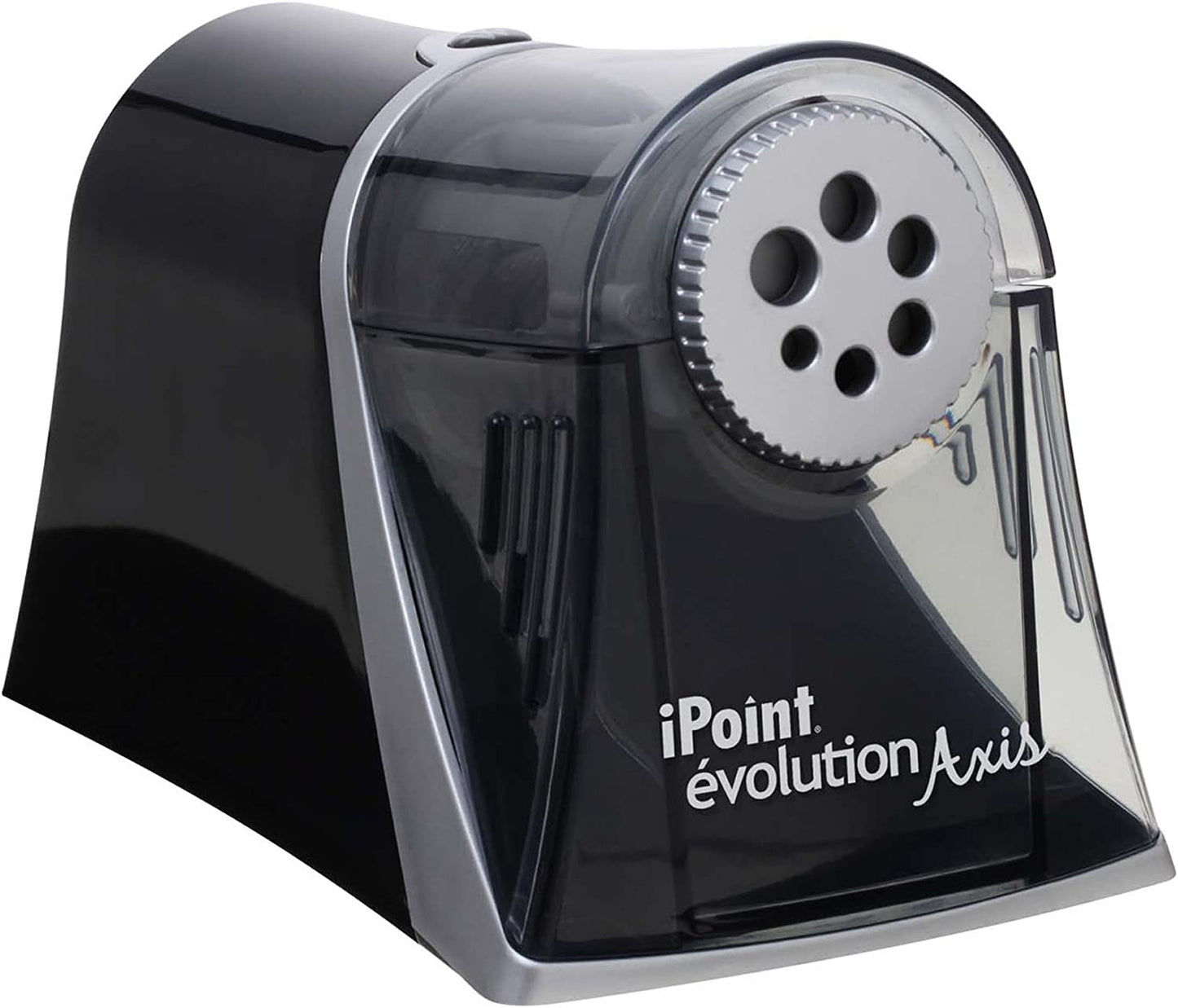 Westcott Electric Ipoint Evolution Axis Heavy Duty Classroom Pencil Sharpener, Black and Silver