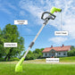 Cordless Lawn Trimmer Weed Wacker:  12V Grass Trimmer Lawn Edger with 2.0Ah Li-Ion Battery Powered and Cutting Blade, Adjustable Height Weed Eater Tool for Garden and Yard