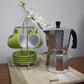 B120-42V Aluminum Espresso Stovetop Coffeemaker 3-Cup, Silver