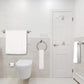 Bathroom Hardware Set, 7 Piece Towel Bar Set Brushed Nickel Bathroom Accessories Set Wall Mount Include 16'' Hand Towel Bar, Toilet Paper Holder, Towel Ring, 4 Robe Towel Hooks