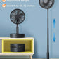 8-Inch Foldaway Oscillating Fan with Remote Control, 7200Mah Rechargeable Battery Operated Pedestal Fan for Bedroom, Timer, 4 Speed, Fast Charging Portable Table Fan for Camping, Outdoor, Room