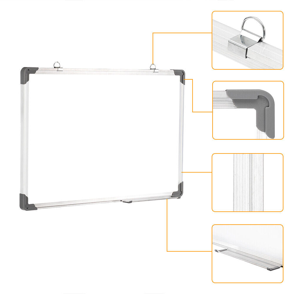 36"X24" Magnetic Writing Whiteboard Dry Erase Board W/Eraser Office Single Side