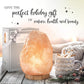 100% Authentic Natural Himalayan Salt Lamp; Large Hand Carved Natural Chunk Pink Crystal Rock Salt from Himalayan Mountains; Dimmer Cord; 12 Lbs