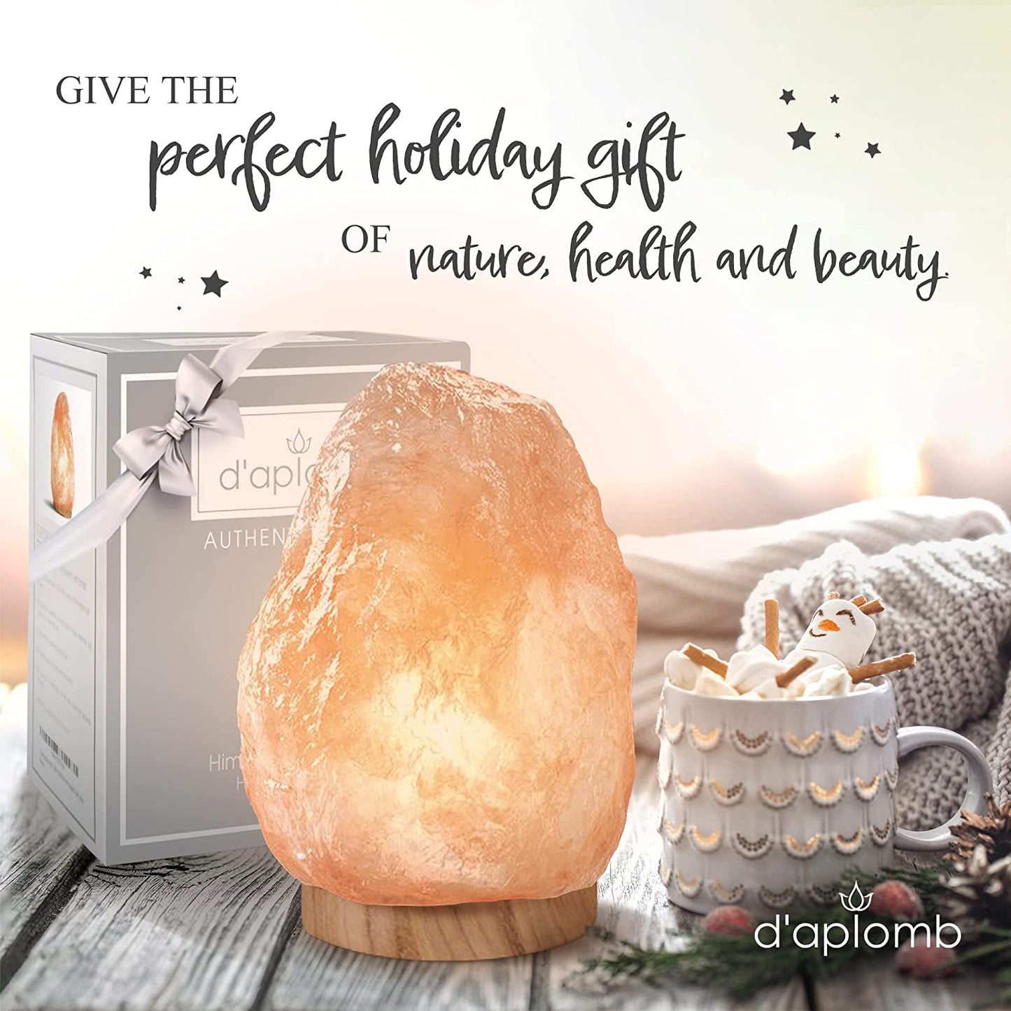 100% Authentic Natural Himalayan Salt Lamp; Large Hand Carved Natural Chunk Pink Crystal Rock Salt from Himalayan Mountains; Dimmer Cord; 12 Lbs