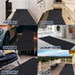 Custom Size Backed Non-Slip Area Rugs Runner, Easy Clean, Waterproof Runner Rugs for Hallway Entryway, Kitchen, Laundry, 2FT X 6FT, Black