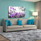 Canvas Wall a Rt Modern Purple Flowers Canvas Art Wall Decor Black and White Framed Galsang Floral Prints and Posters Wall Hanging Decorations Ready to Hang for Bedroom Bathroom