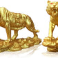 Chinese Feng Shui Resin Tiger Statue Sculpture Home Office Decoration Tabletop Decor Ornaments for Wealth and Success Good Lucky Gifts