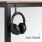 55 Inch Computer Desk, Home Office Desk, Large Writing Study Table with Splice Board, Morden Laptop Table with Monitor Stand, Headphone Hook, Extra Strong Legs (Black + Rustic Brown)