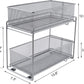 Stackable Cabinet Organizer Pull Out Drawer for Kitchen under Sink Storage,2 Tier