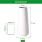 11 Inch Matte White Ceramic Flower Vase for Home Décor, Design Box Package, VS-MAT-W-11