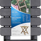 Portable Adirondack Folding Side Table | Easy Set-Up | Perfect for the Beach, Camping, Picnics, Cookouts & More | Weatherproof & Rust Resistant, Charcoal (21043)
