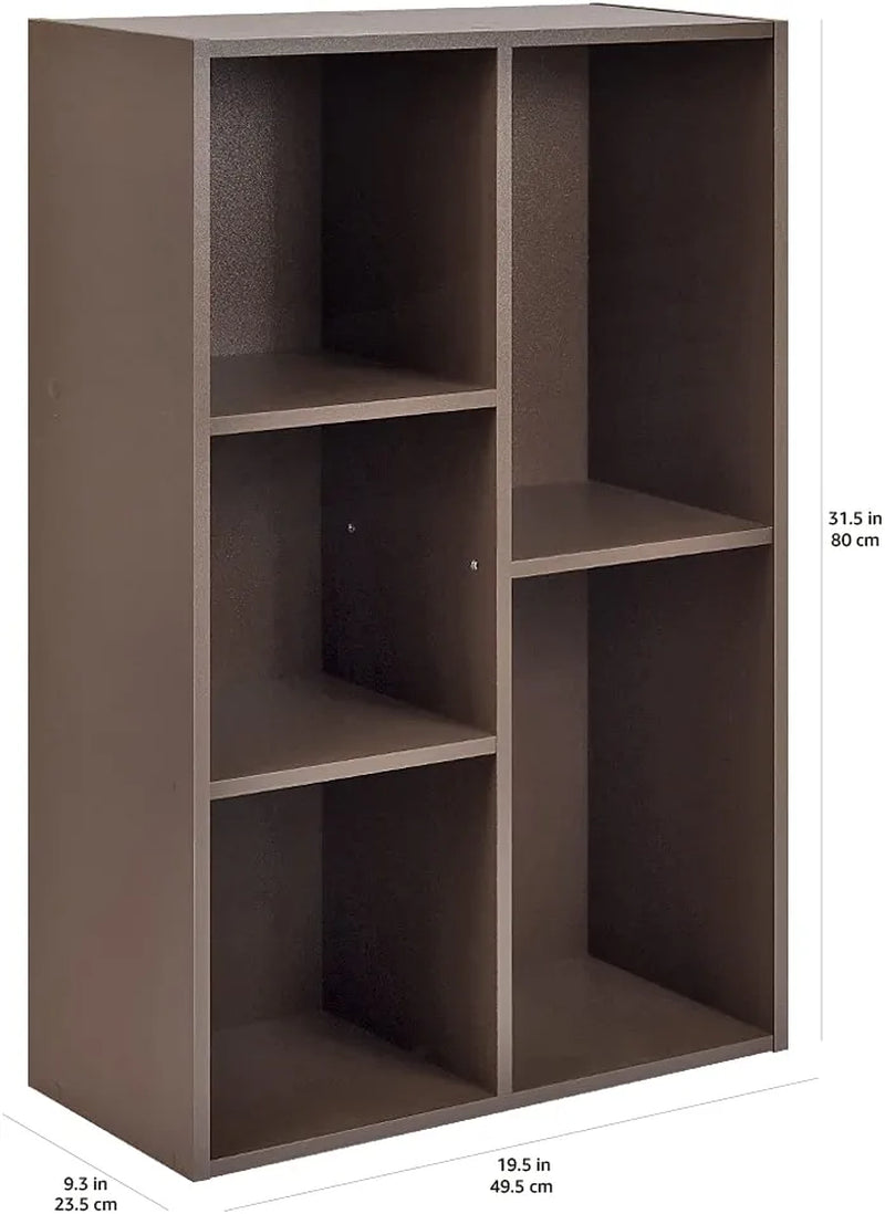 5-Cube Organizer Bookcase, Espresso