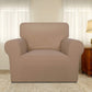 Super Stretch Chair Sofa Slipcover – Spandex Non Slip Soft Couch Sofa Cover, Washable Furniture Protector with Non Skid Foam and Elastic Bottom for Kids, Pets （Chair, Camel）