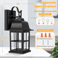 2-Pack Outdoor Light Fixtures Wall Mount, 100% Aluminium Waterproof Exterior Wall Lantern, Anti-Rust outside Black Wall Sconce Porch Lights for House Garage, Doorway, Bulbs Not Included