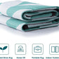 Teal Outdoor Rug Camping Rug 5X8 Reversible Plastic Straw Rug Waterproof Modern Floor Mat Area Rug for Patio,Backyard, Rv Rugs for Outside