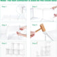 Cube Storage 6-Cube Closet Organizer Bookshelf Bookcase DIY Storage Cubes Organizer Plastic Closet Cabinet Cube Organizer Storage Shelves for Bedroom Living Room, Pure White