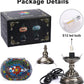 Anton Turkish Mosaic Glass Decorative Table Lamp Moroccan Lantern Home Decor Night Light for Living Bedroom Room (Multicolour)