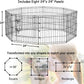 Pet Playpen Puppy Playpen Kennels Dog Fence Exercise Pen Gate Fence Foldable Dog Crate 8 Panels 24 Inch Kennels Pen Playpen Options Ideal for Pet Animals Outdoor Indoor (24 Inch)