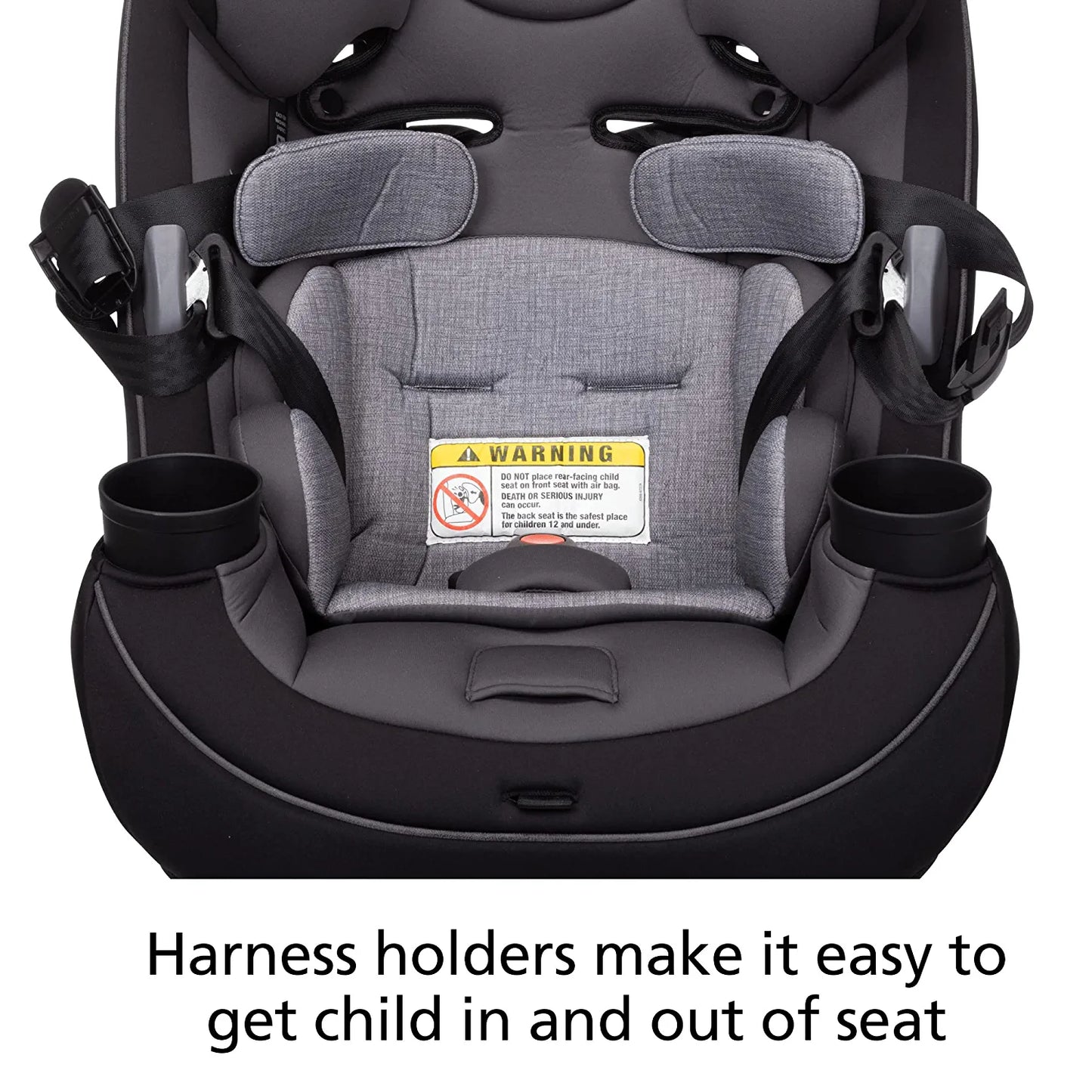 Grow and Go All-In-One Convertible Car Seat,Rear-Facing 5-40 Pounds, Forward-Facing 22-65 Pounds, and Belt-Positioning Booster 40-100 Pounds, Carbon Ink