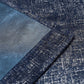 Navy Blue Blackout Curtains 84 Inch 2 Panels Set Silver Sparkle Patterned Window Curtains Luxury Room Darkening Curtains 85% Blackout Thermal Insulated for Living Room Grommet Top W52 Xl84