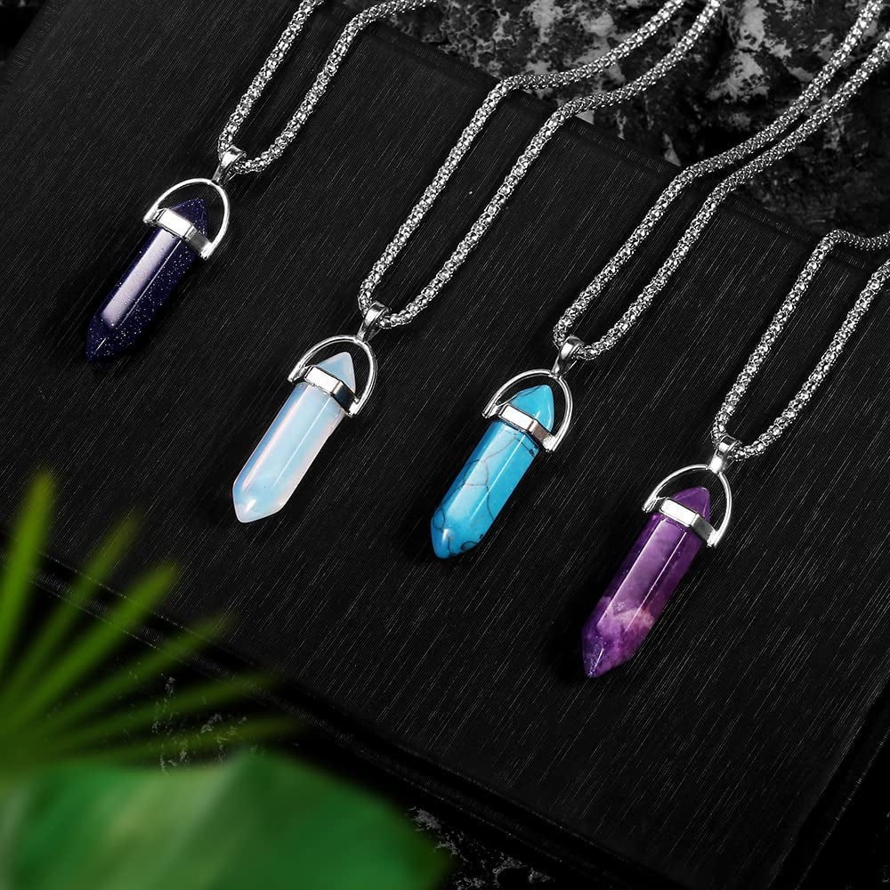 6-9 PCS Chain Necklace Egirl Men Male Emo Goth Chains Statement Lock Key 1-4 Layered Pendants Necklace for Women Teen Girls Boys Eboy Long Multilayer Chains Punk Choker Silver and Gold Set