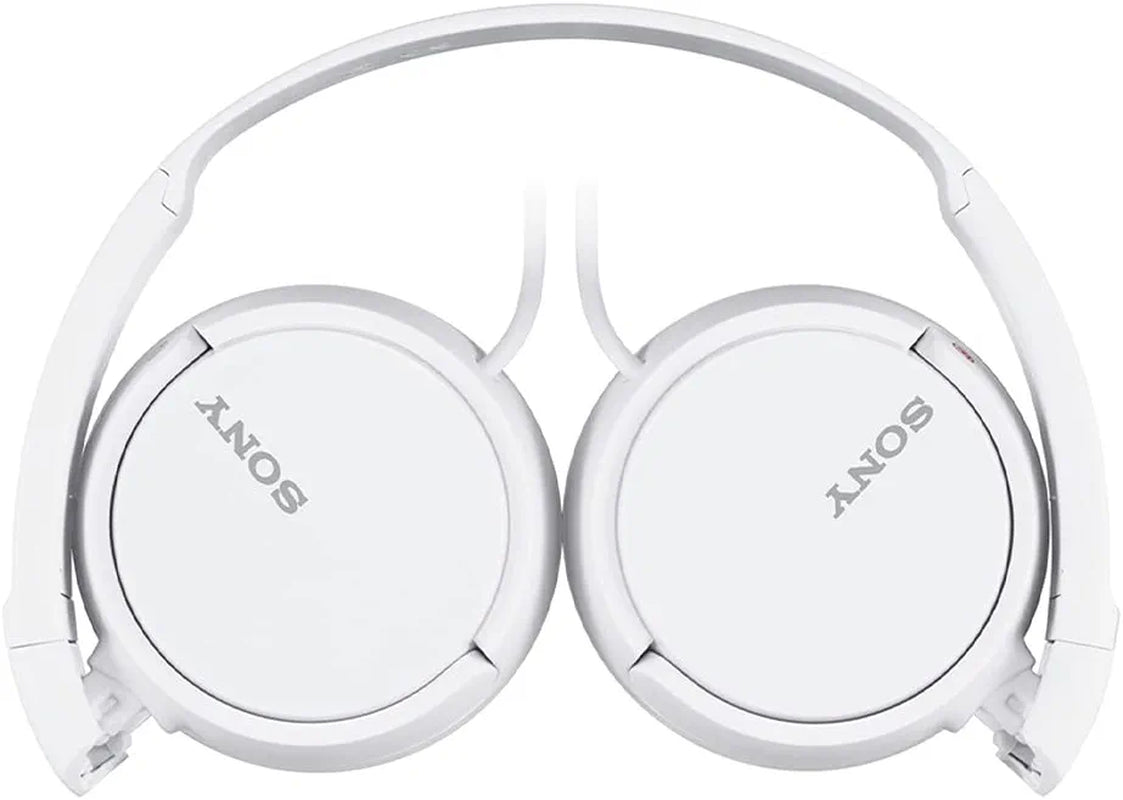 ZX Series Wired On-Ear Headphones, White MDR-ZX110