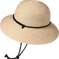 FURTALK Womens Wide Brim Sun Hat with Wind Lanyard UPF Summer Straw Sun Hats for Women