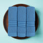 8-Piece Luxury Towel Set, 2 Bath Towels, 2 Hand Towels, and 4 Wash Cloths, 600 GSM 100% Ring Spun Cotton Highly Absorbent Towels for Bathroom, Sports, and Hotel (Electric Blue)