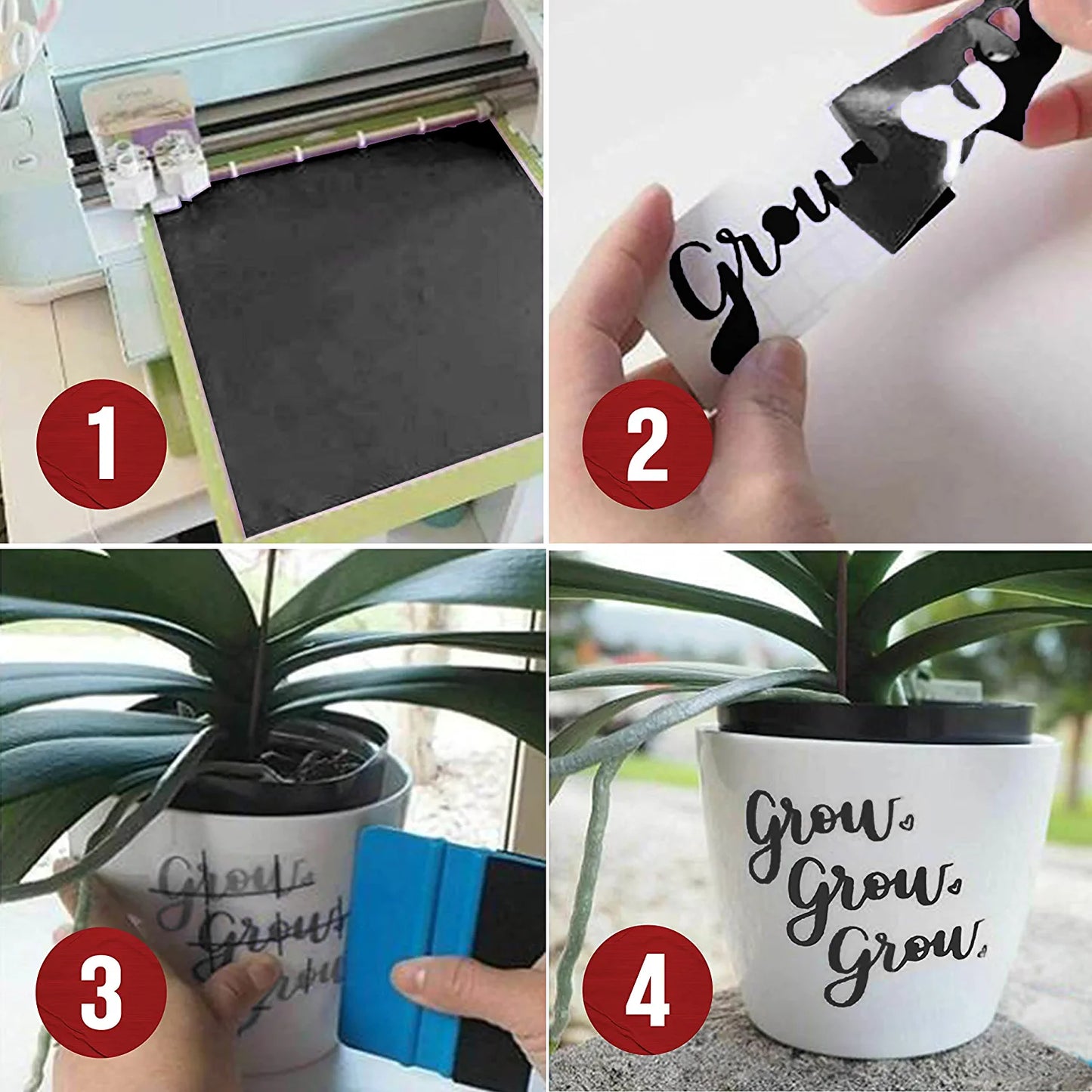 EZ Craft USA Adhesive Glossy Black Vinyl Roll – Huge Glossy Adhesive Permanent Black Vinyl Rolls – 12”X40Ft Black Vinyl Sheets Are the Best Vynil Black Vinyl Wrap Works with Cricut and Other Cutters